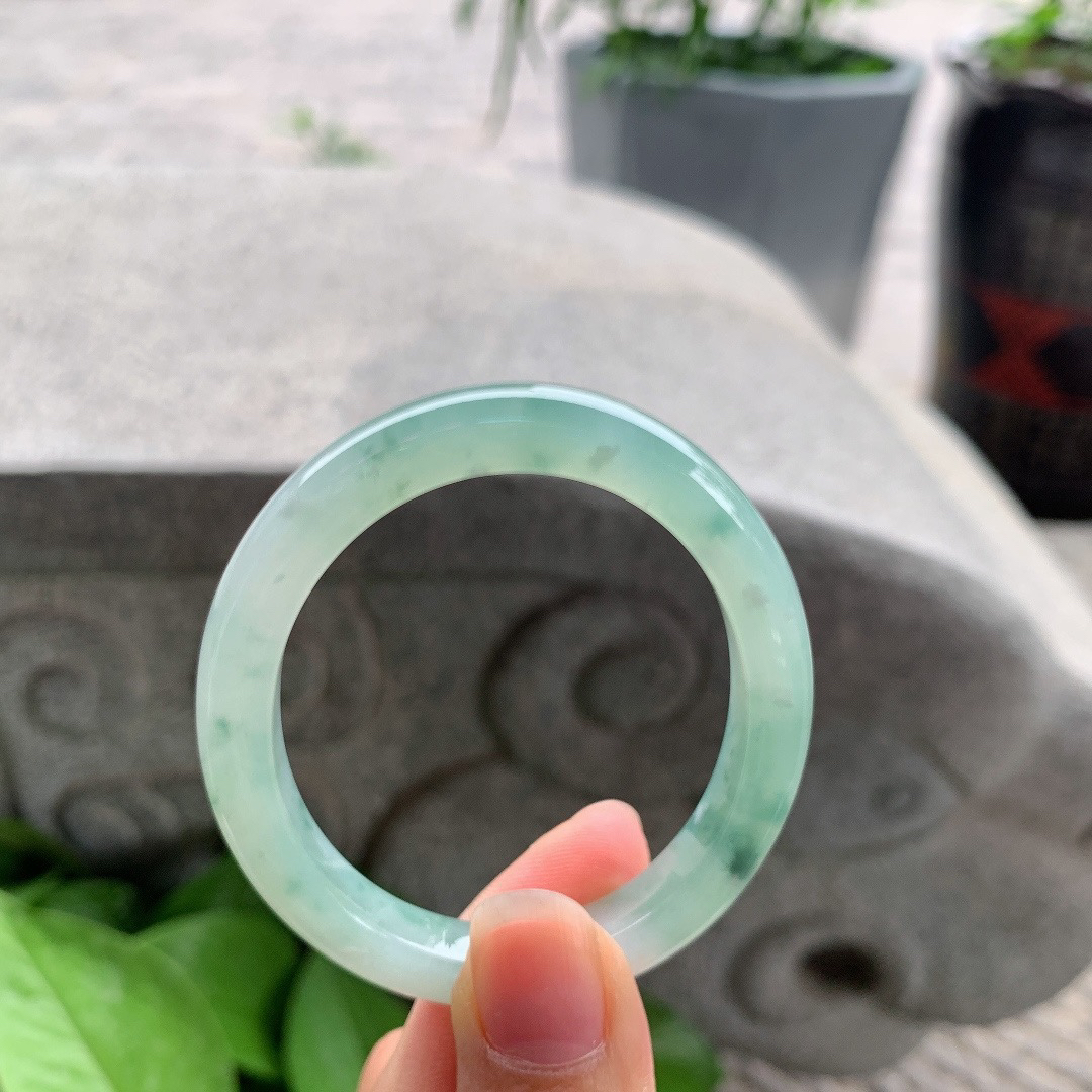 小圈口 51.6-44.5-7.8-7.4【冰飘花贵妃手镯】贵妃51 52可戴