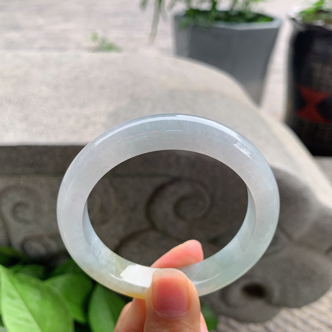 圈口 56.2-12.2-9.1【冰黄翡正圈手镯】正圈56 57可戴