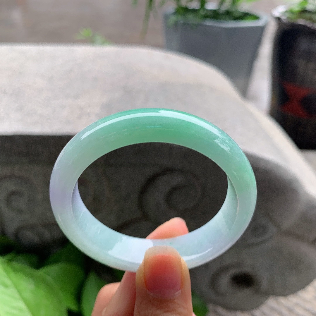 小圈口52.5-45.8-13.6-7.9 【春彩贵妃手镯】贵妃52 53可戴