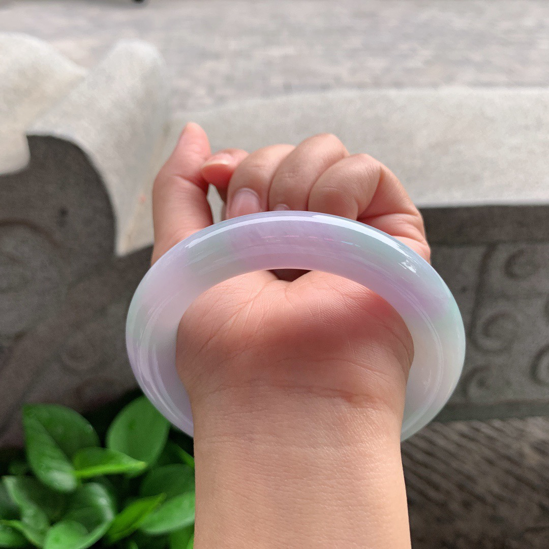 大圈口59.2-12.2 【冰春彩圆条手镯】圆条59 60可戴