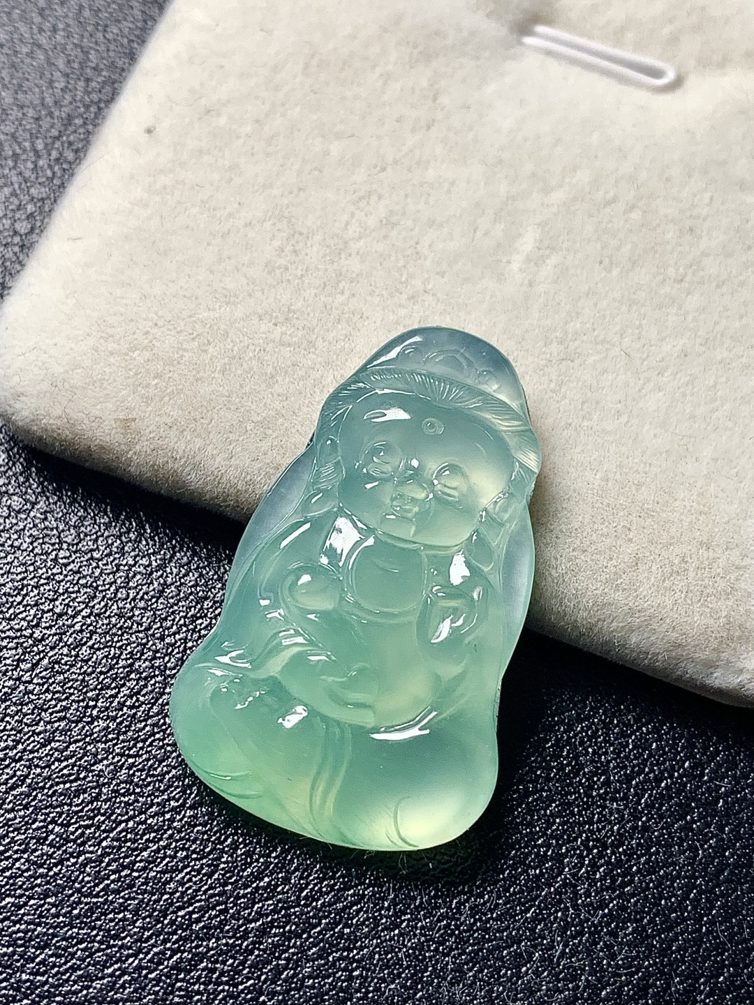 ️【宝宝佛】晴水清新淡雅，底细腻透亮，尺寸：32.1/20.1/5.8，a71423