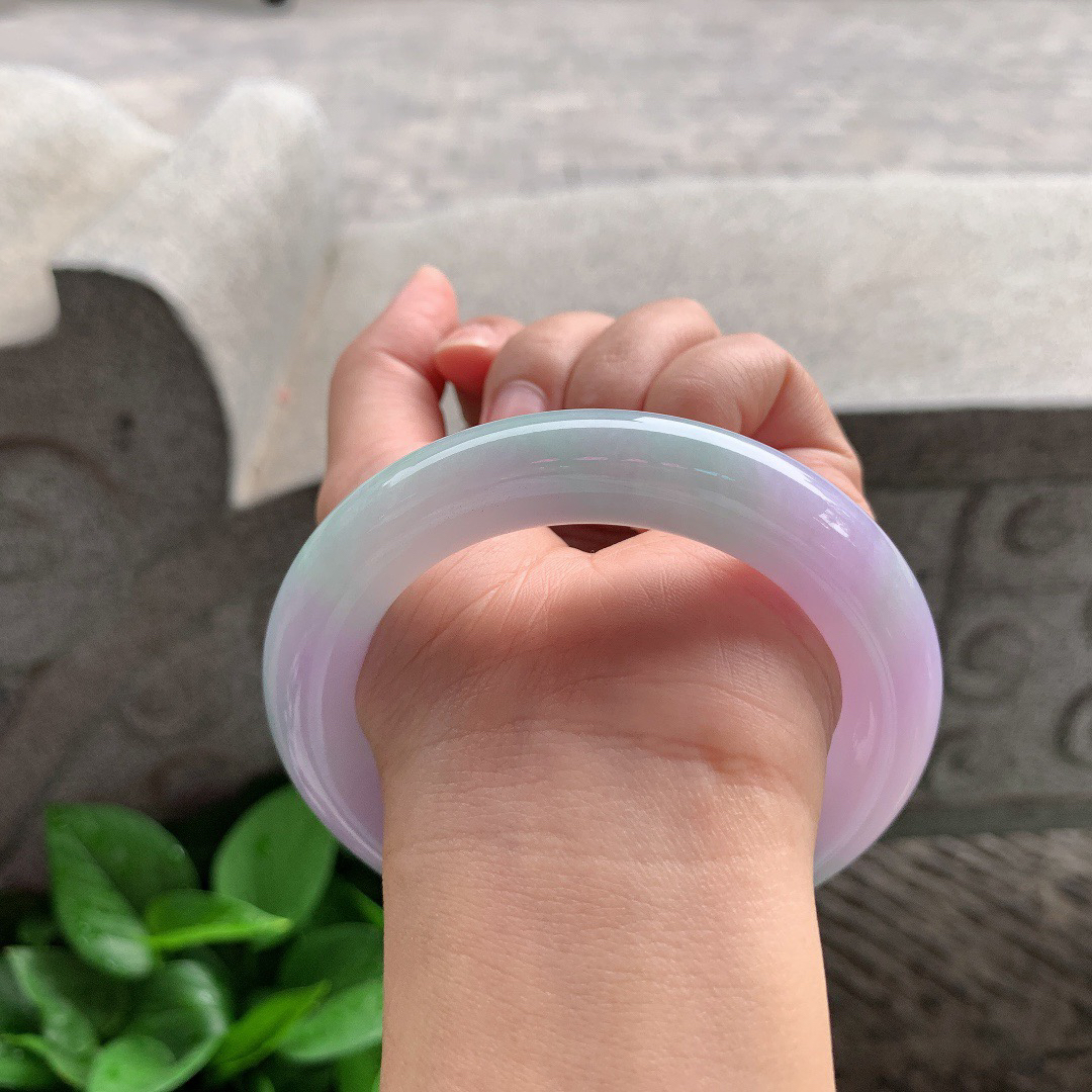 大圈口59.2-12.2 【冰春彩圆条手镯】圆条59 60可戴