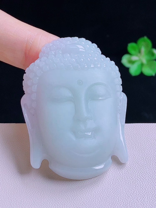 大日如来佛头，无裂，尺寸50.3/35.7/10.5，编号17up  23