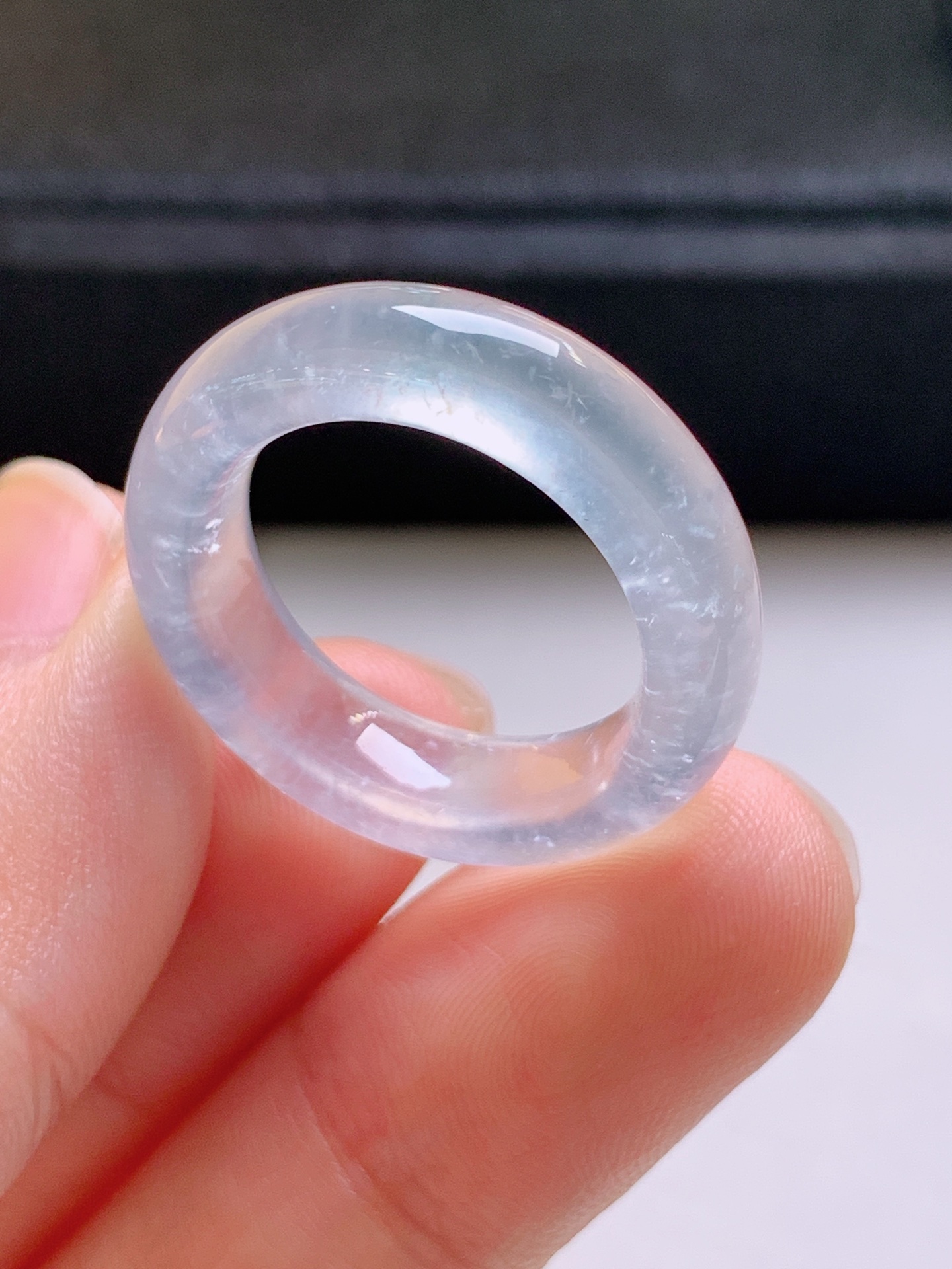 ️ 冰种指环，无裂通透细腻，裸石25.5/6.1/4.1，圈口15，08
