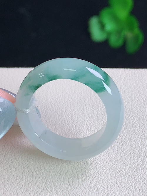  ，冰飘花指环，无裂，尺寸16.6/5.9/3.4，12.5号，№;y234430 20