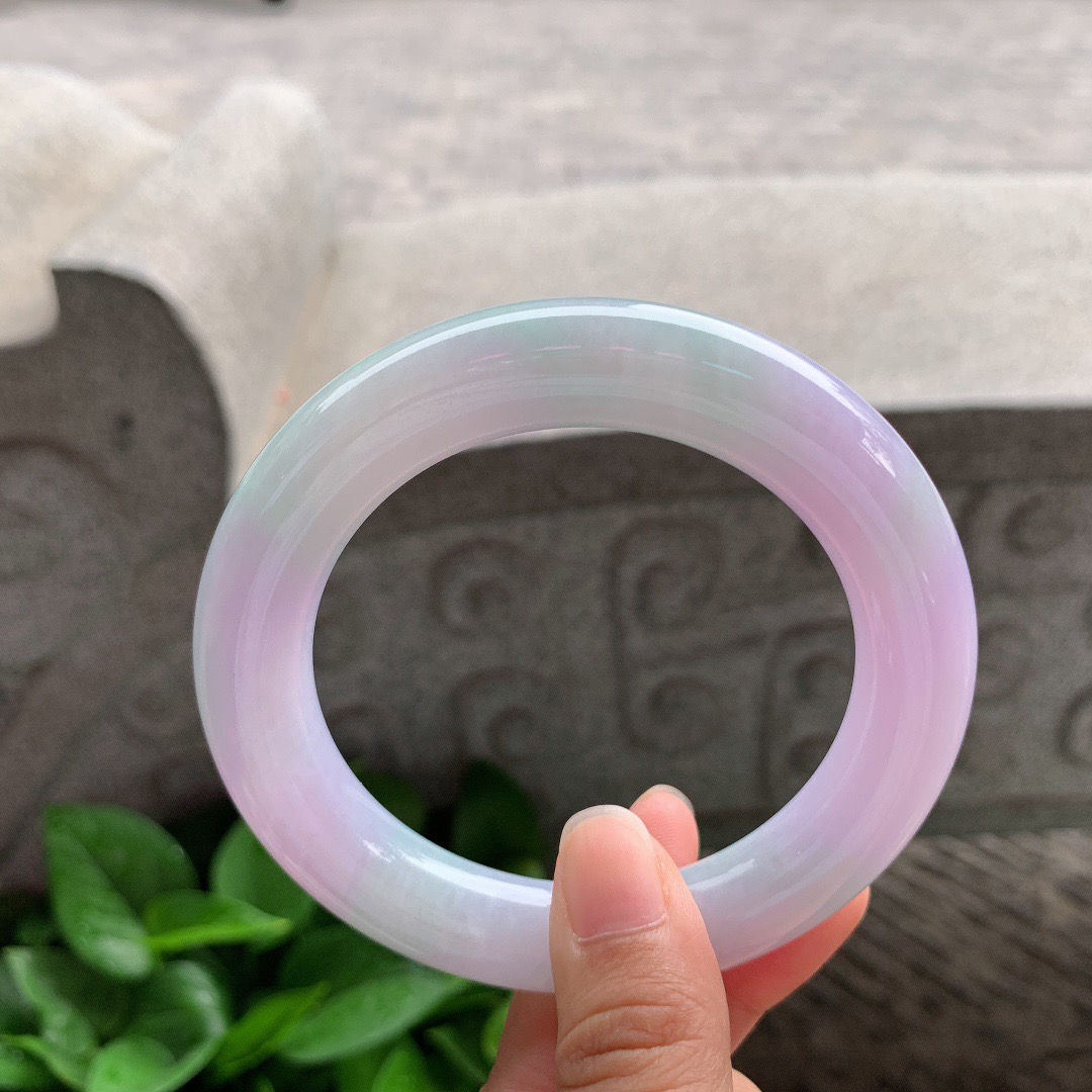 大圈口59.2-12.2 【冰春彩圆条手镯】圆条59 60可戴