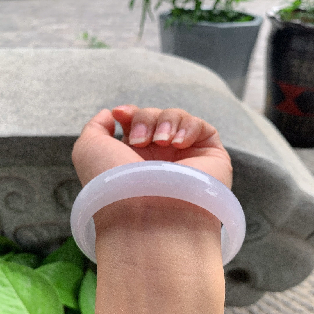 宽版大圈口 62.8-16.2-8.4【冰粉紫正圈手镯】正圈62 63可戴