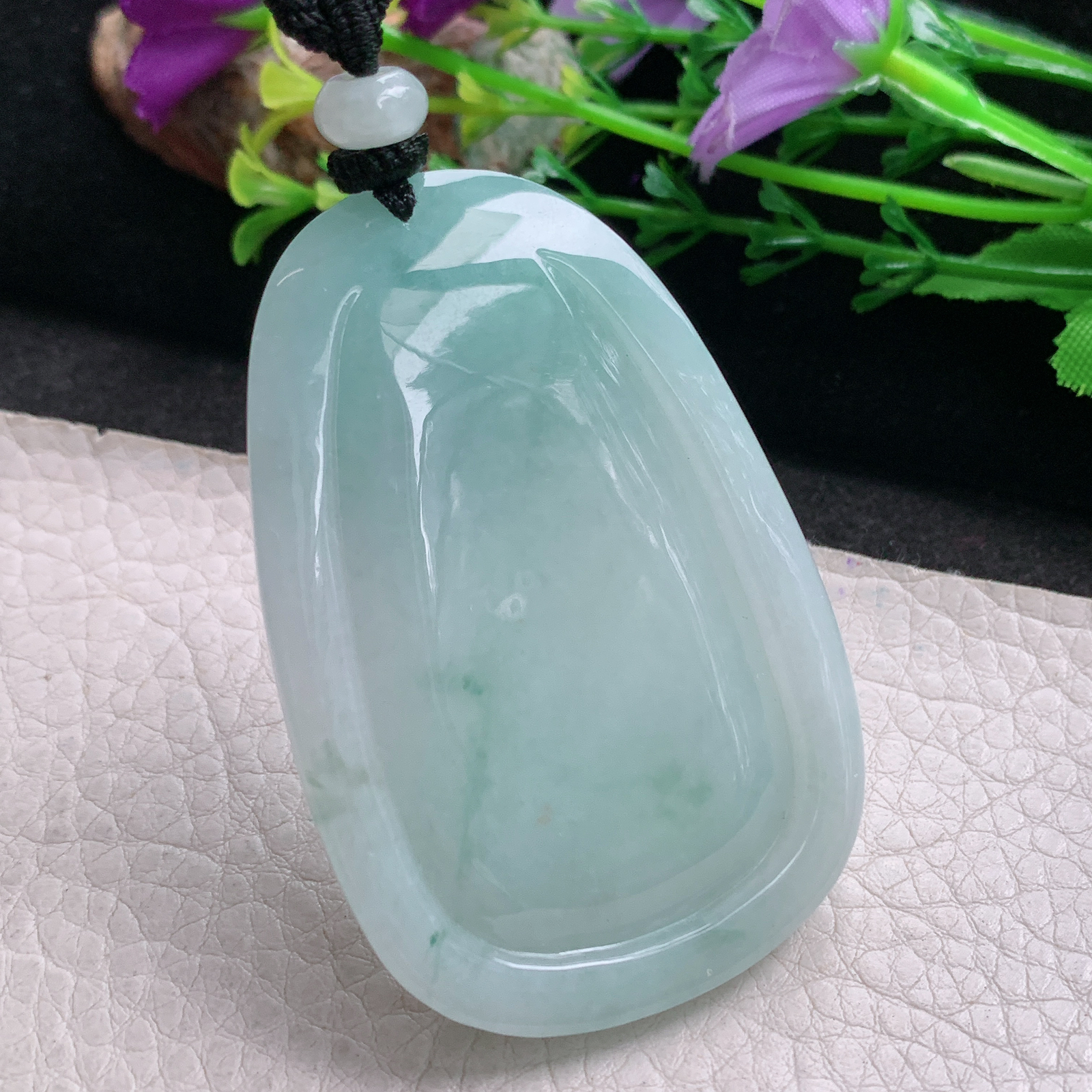 Mut实拍61*40*10.5缅甸翡翠普贤菩萨吊坠生肖守护神