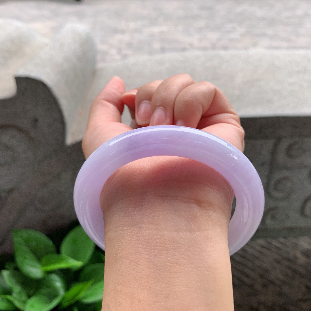 圈口 57.6-11.1【紫罗兰圆条手镯】圆条57 58可戴