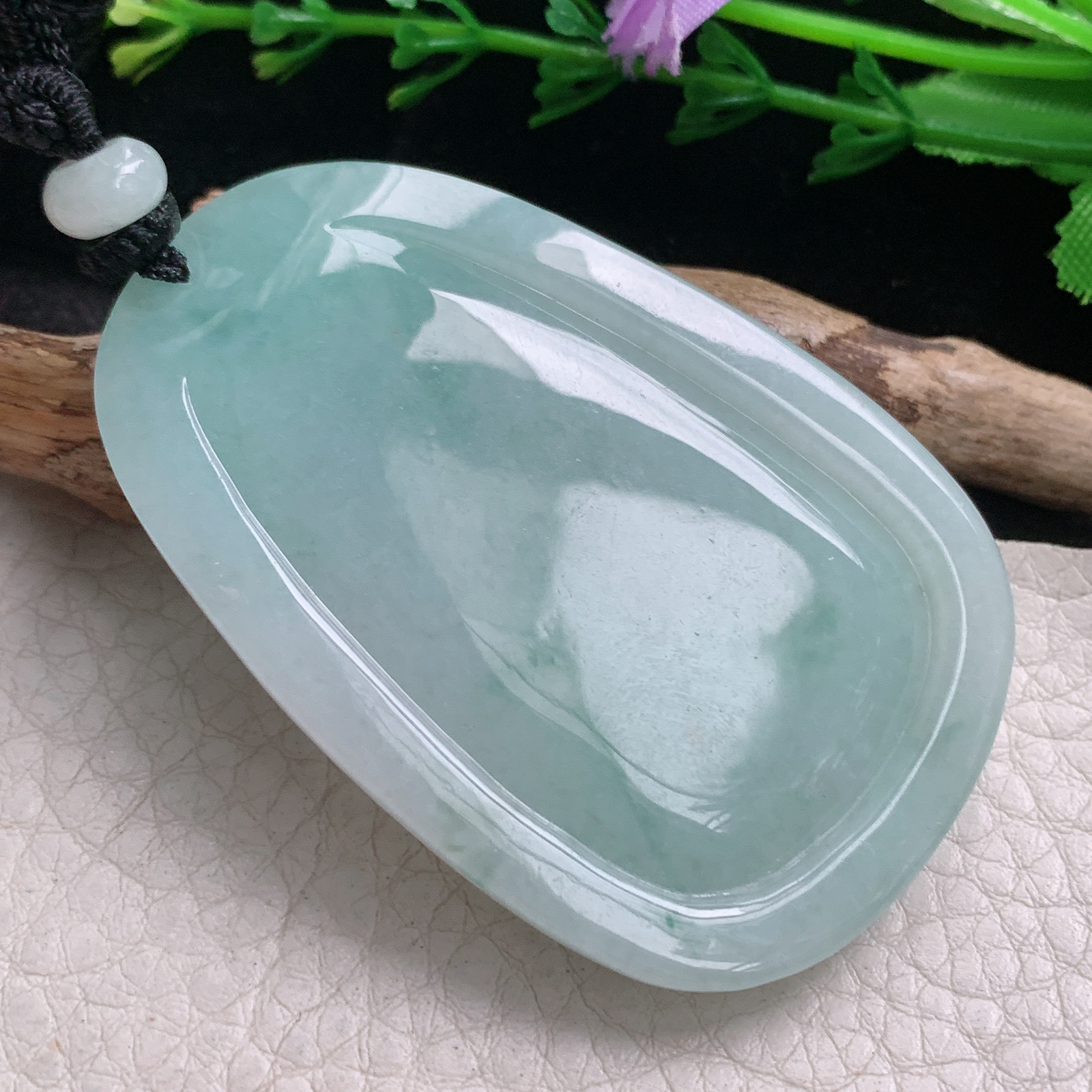 Mut实拍61*40*10.5缅甸翡翠普贤菩萨吊坠生肖守护神