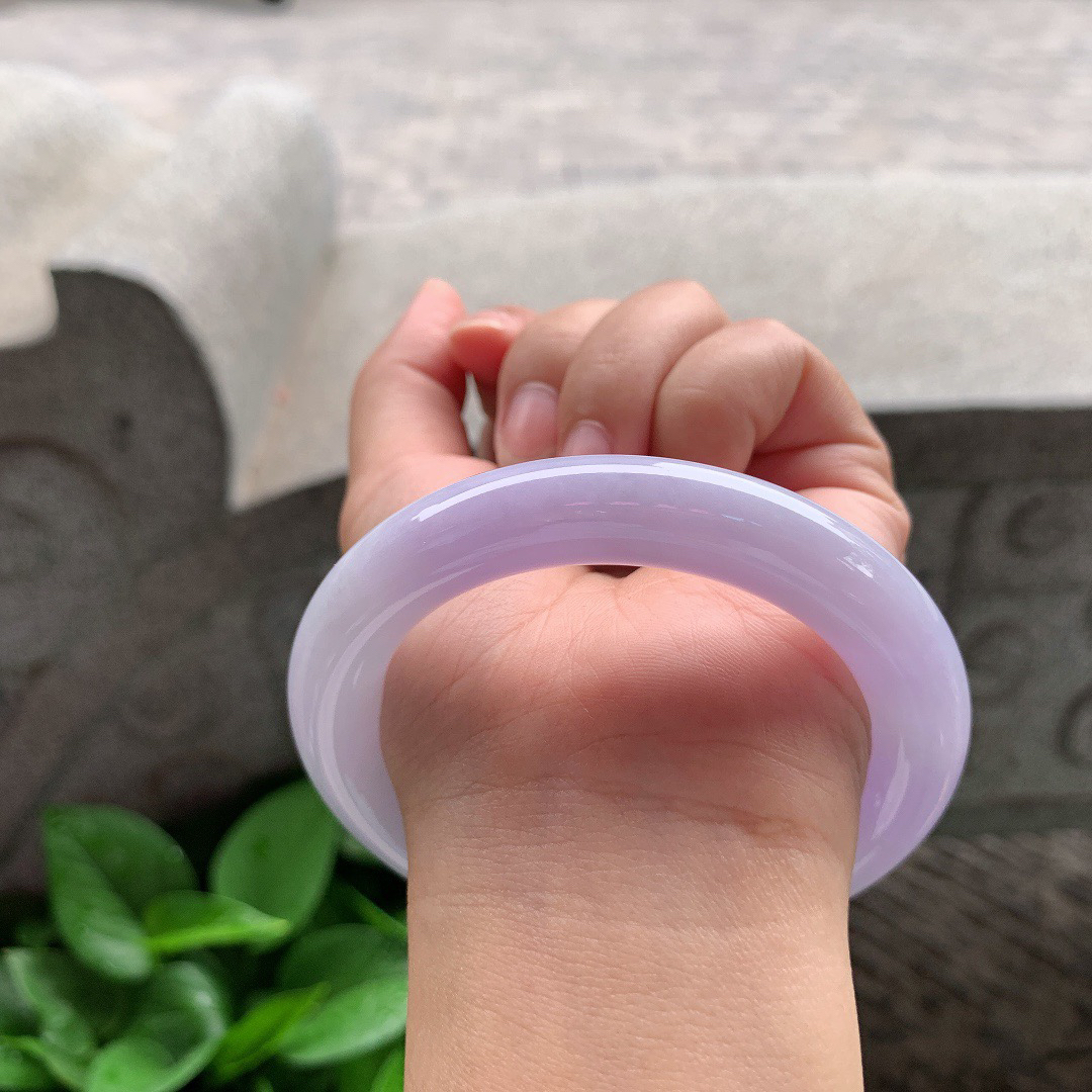 圈口 57.6-11.1【紫罗兰圆条手镯】圆条57 58可戴