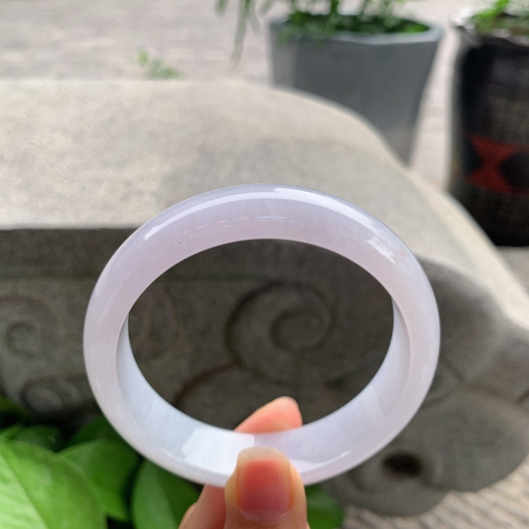 宽版大圈口 62.8-16.2-8.4【冰粉紫正圈手镯】正圈62 63可戴