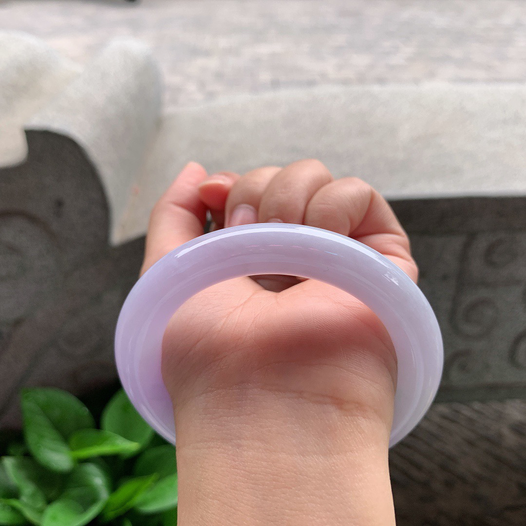 圈口 57.6-11.1【紫罗兰圆条手镯】圆条57 58可戴