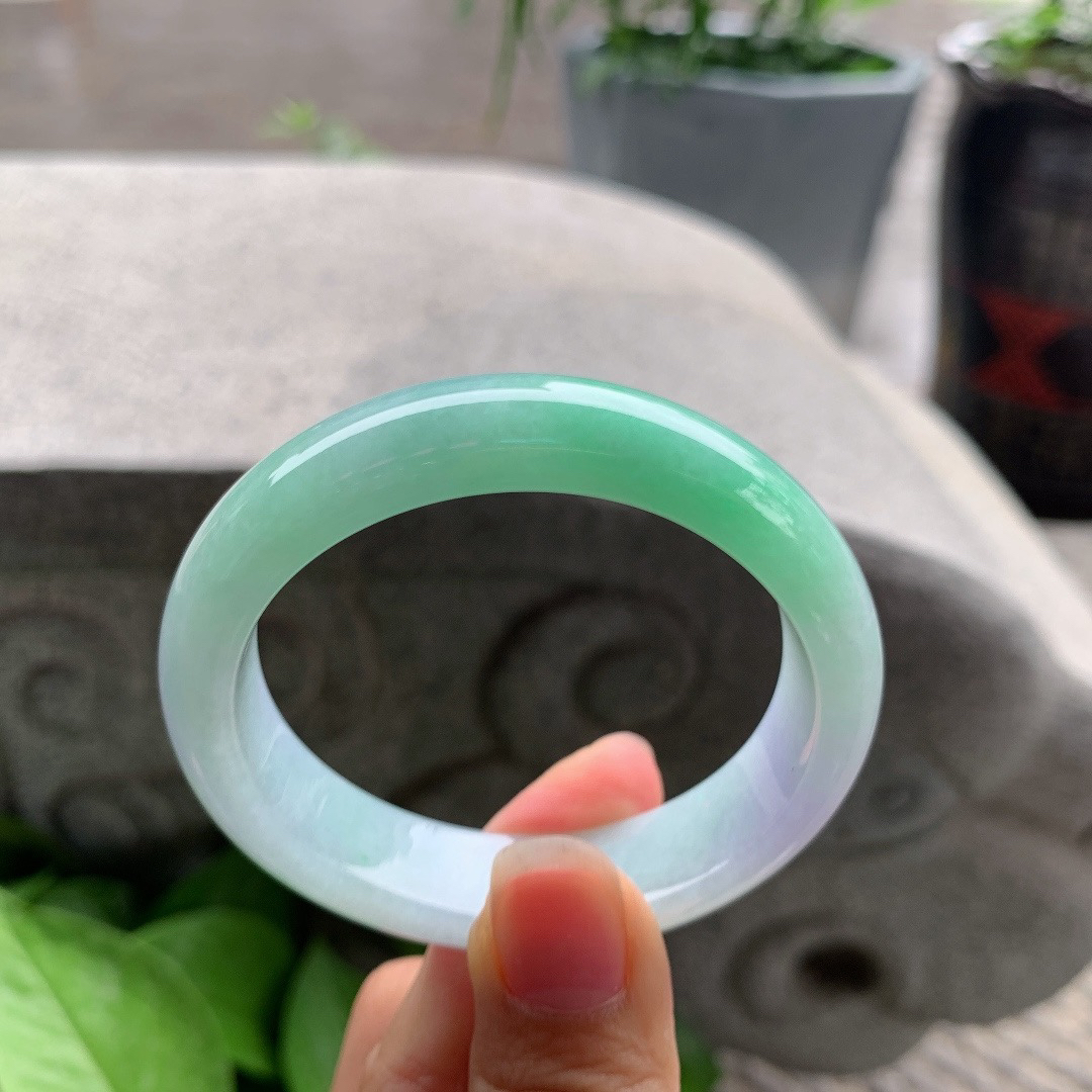 小圈口52.5-45.8-13.6-7.9 【春彩贵妃手镯】贵妃52 53可戴