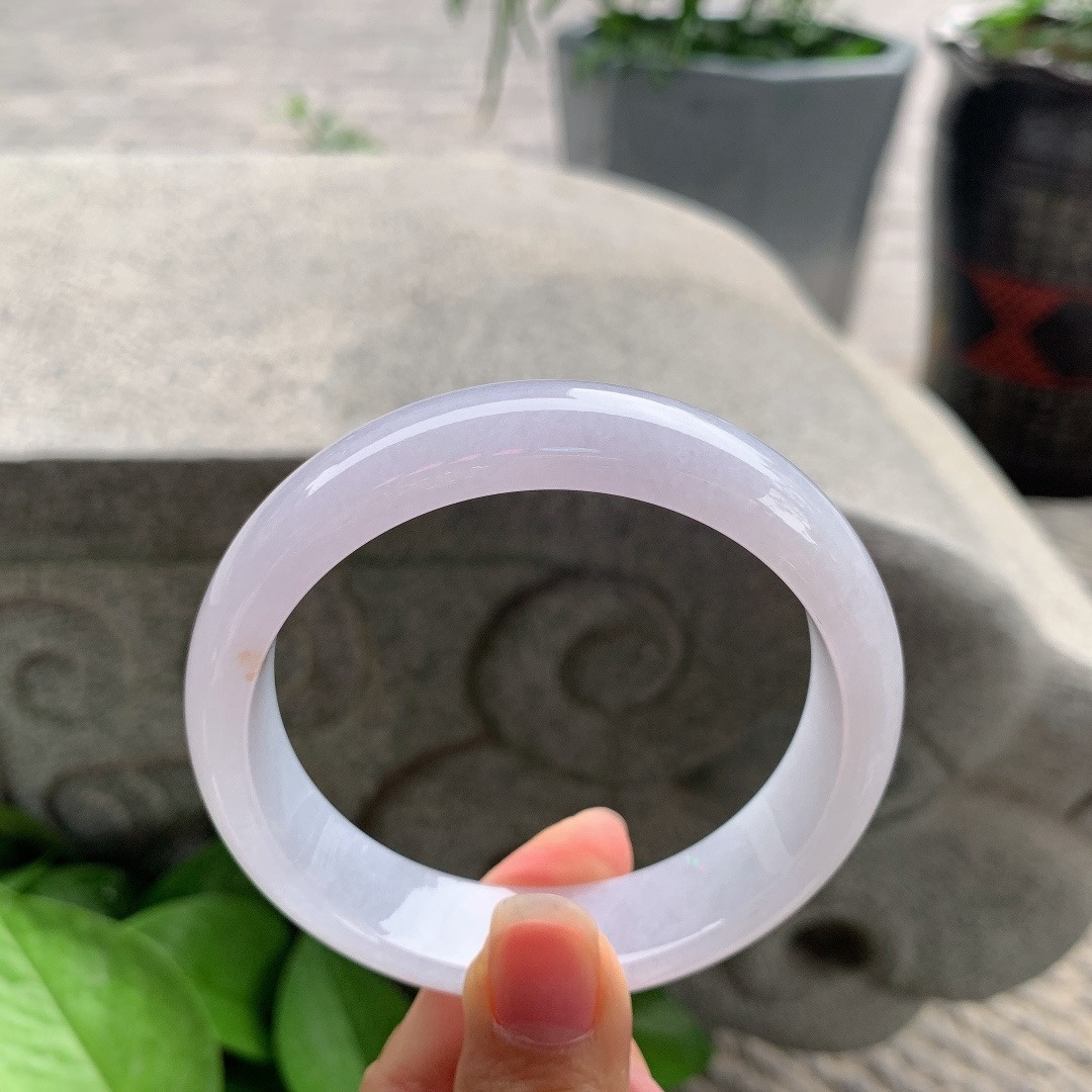 宽版大圈口 62.8-16.2-8.4【冰粉紫正圈手镯】正圈62 63可戴