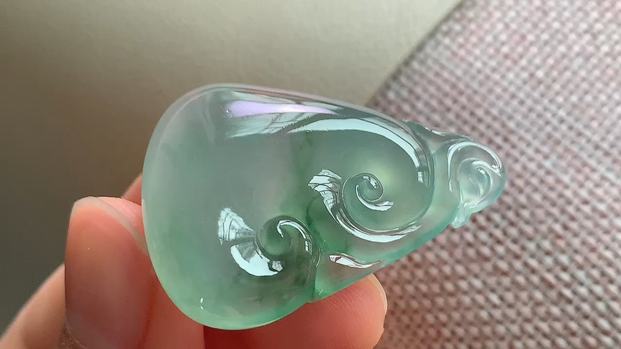 ️飘花如意，无裂，尺寸35/24.8/7.6，ao423