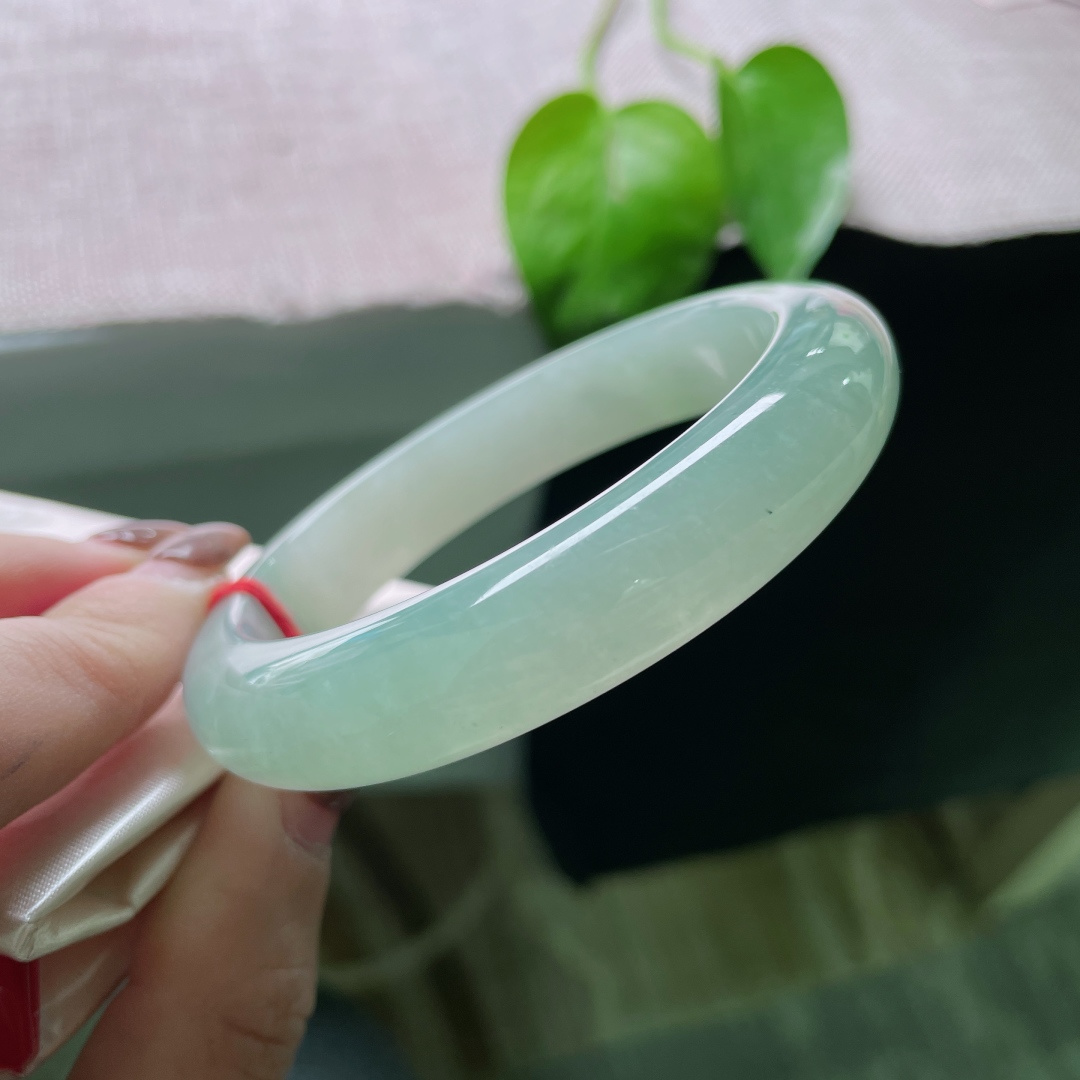 58.3/12.8/8.6，绿底正圈，水润，细腻，耐看，甜美，贵气，无裂，ss51906a