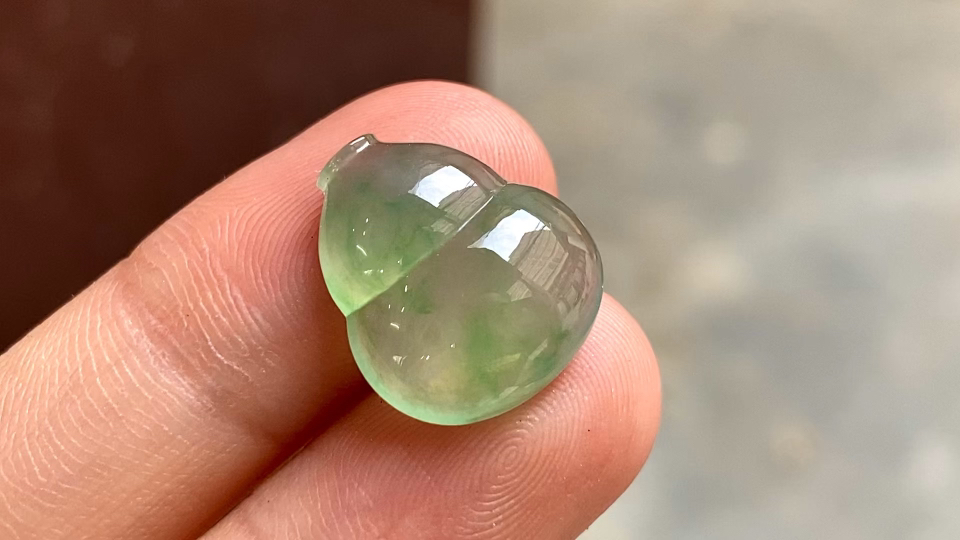 ️ 玻璃钢飘绿葫芦, 16*14*5 完整
