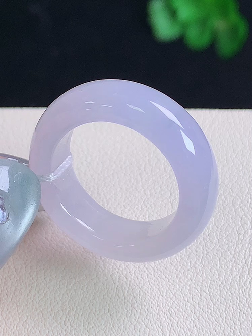 ，冰紫指环，无裂，尺寸15.6/6/3.7，10号，№;y234430 20