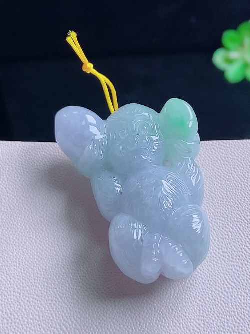 生肖猴，无裂，尺寸39.4/35.3/12.3，编号17up  23