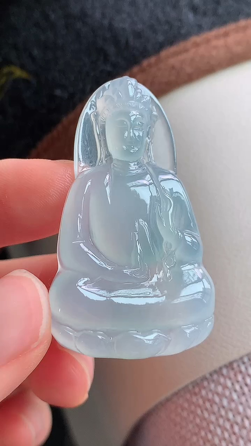 ️素衣观音，无裂，尺寸44.7/25.7/5.6，aj423