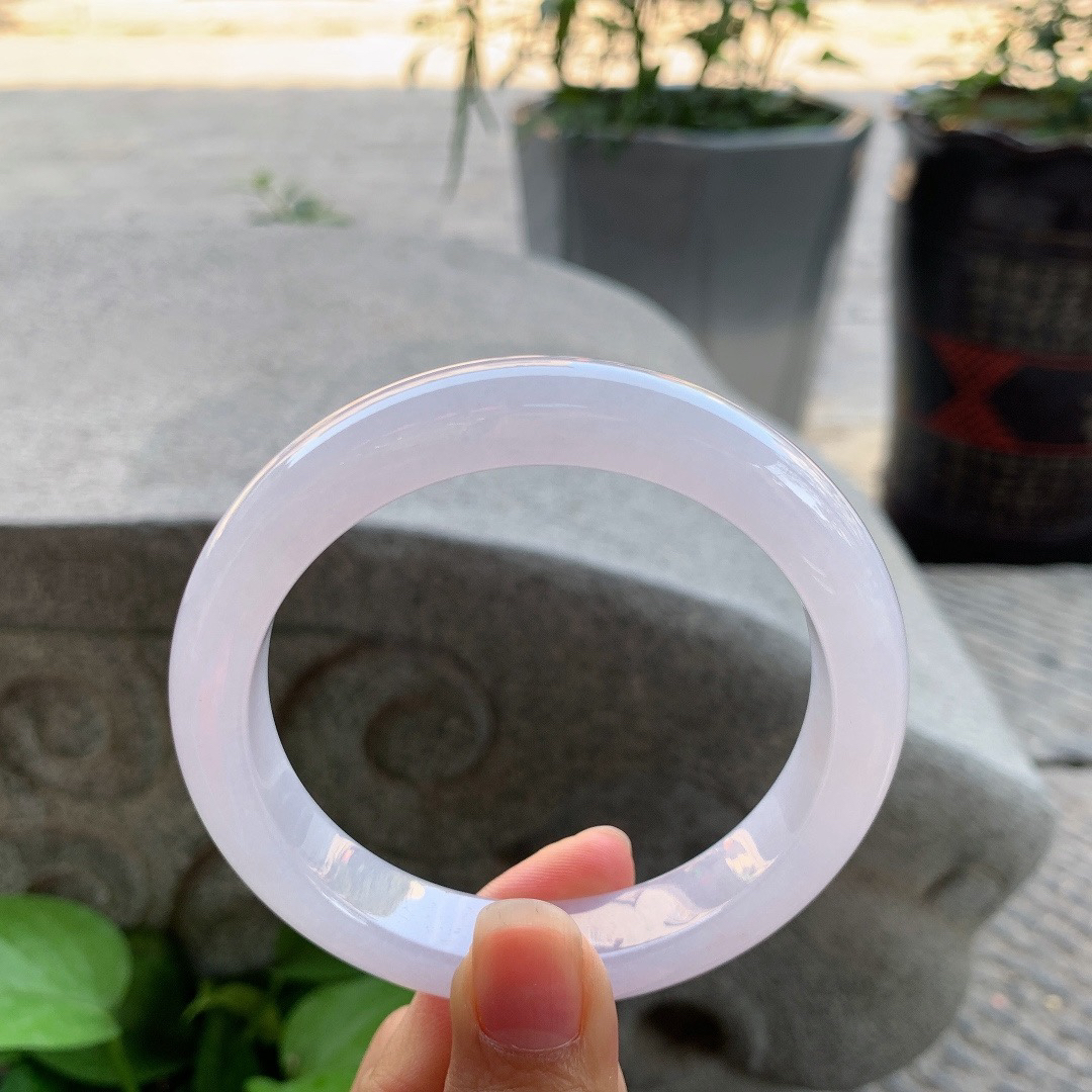 大圈口62.7-12.6-9.4 【冰粉紫正圈手镯】正圈62 63可戴