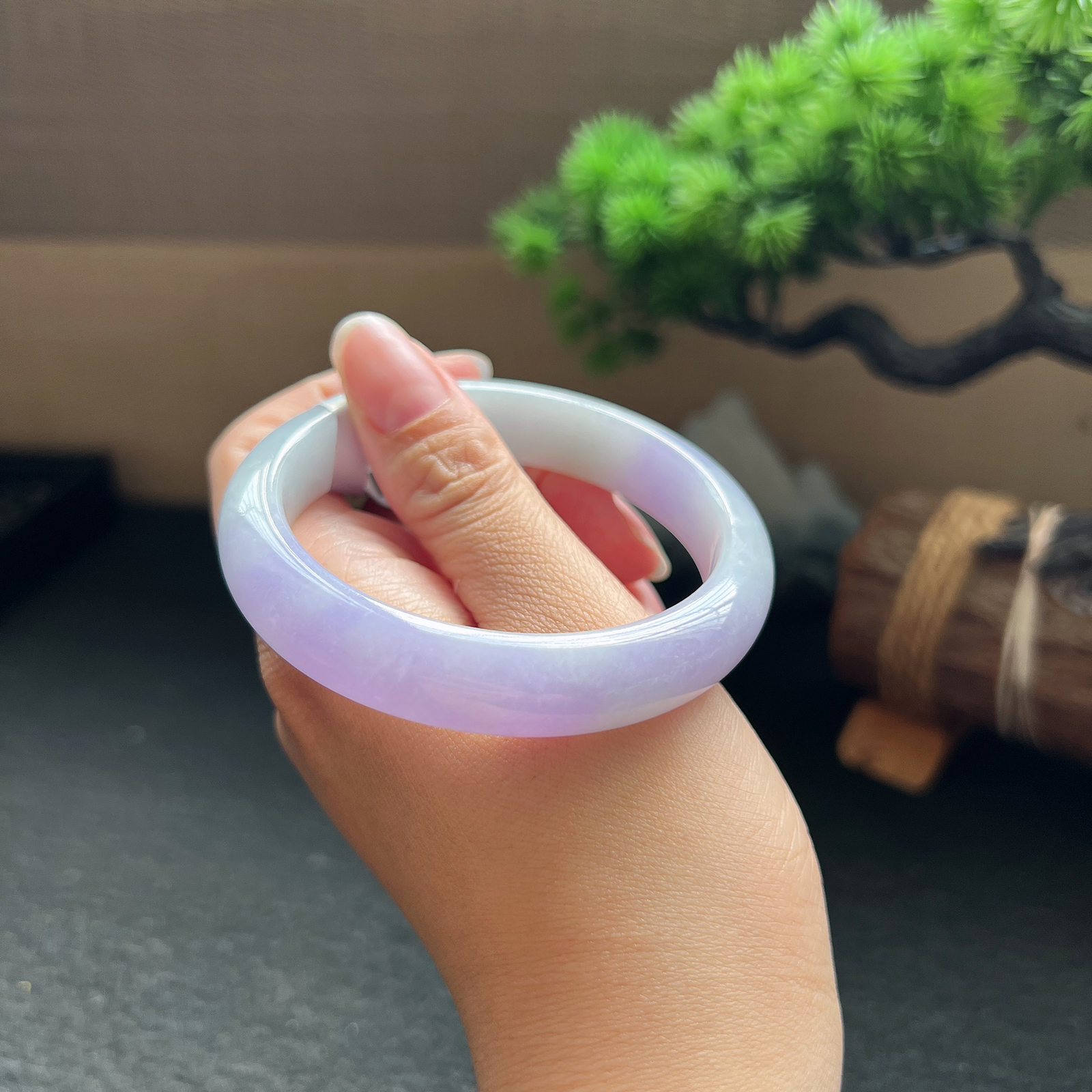 57圈口正圈春彩手镯