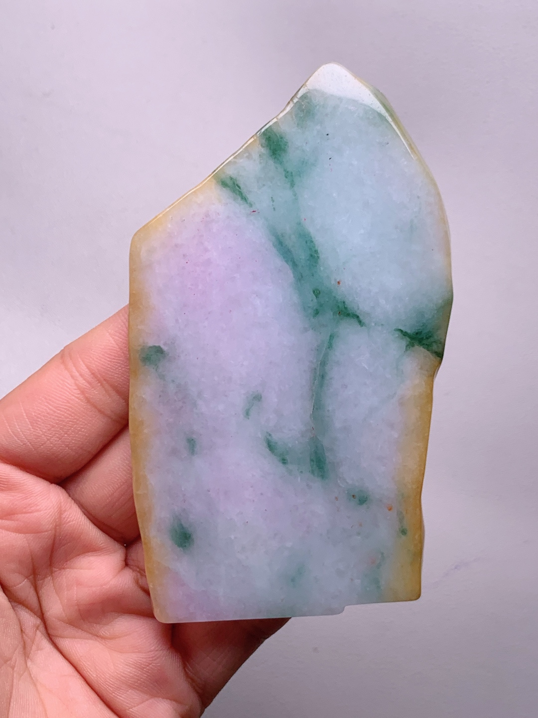 ️冰飘花/冰黄翡/牌子料/片料/板料/特色料，可做牌子、人物、山水、动物、花件……等推荐参考，95