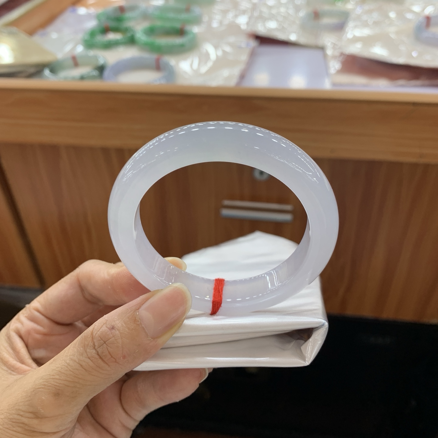 0828DKM 51.3-12.9-8.1 冰正圈翡翠手镯