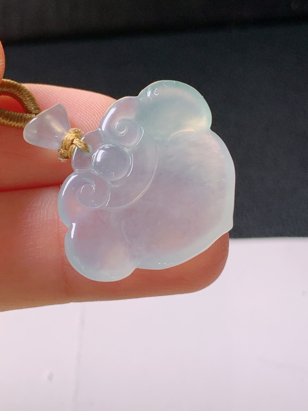 ️ 冰种如意，无裂通透起光，裸石21.9/28.1/4.7