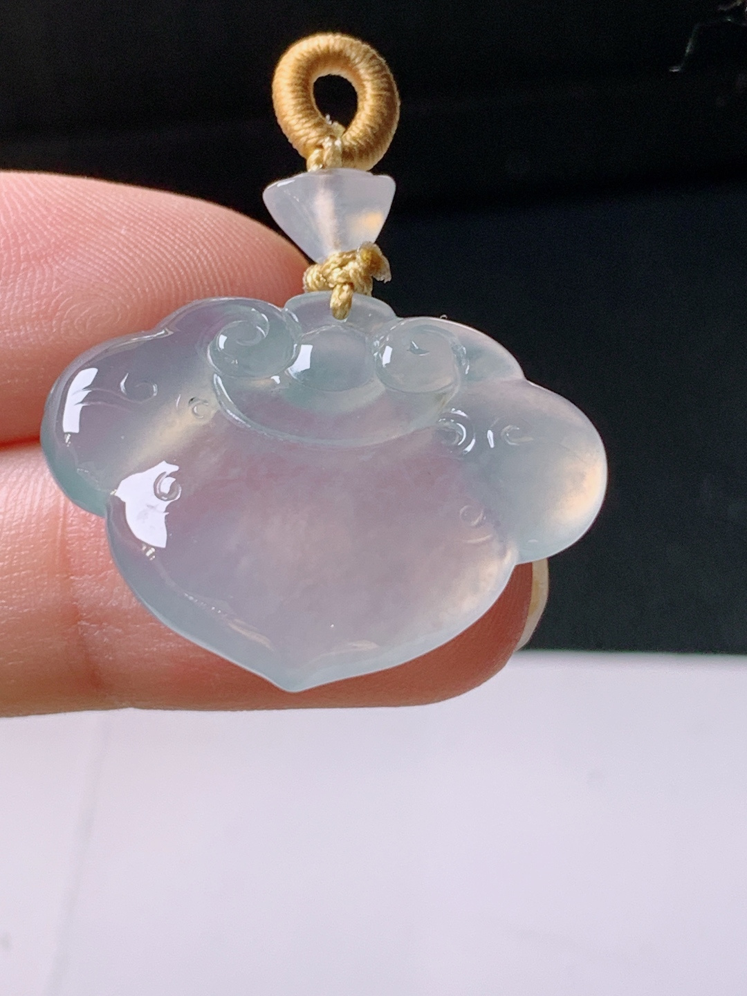 ️ 冰种如意，无裂通透起光，裸石21.9/28.1/4.7