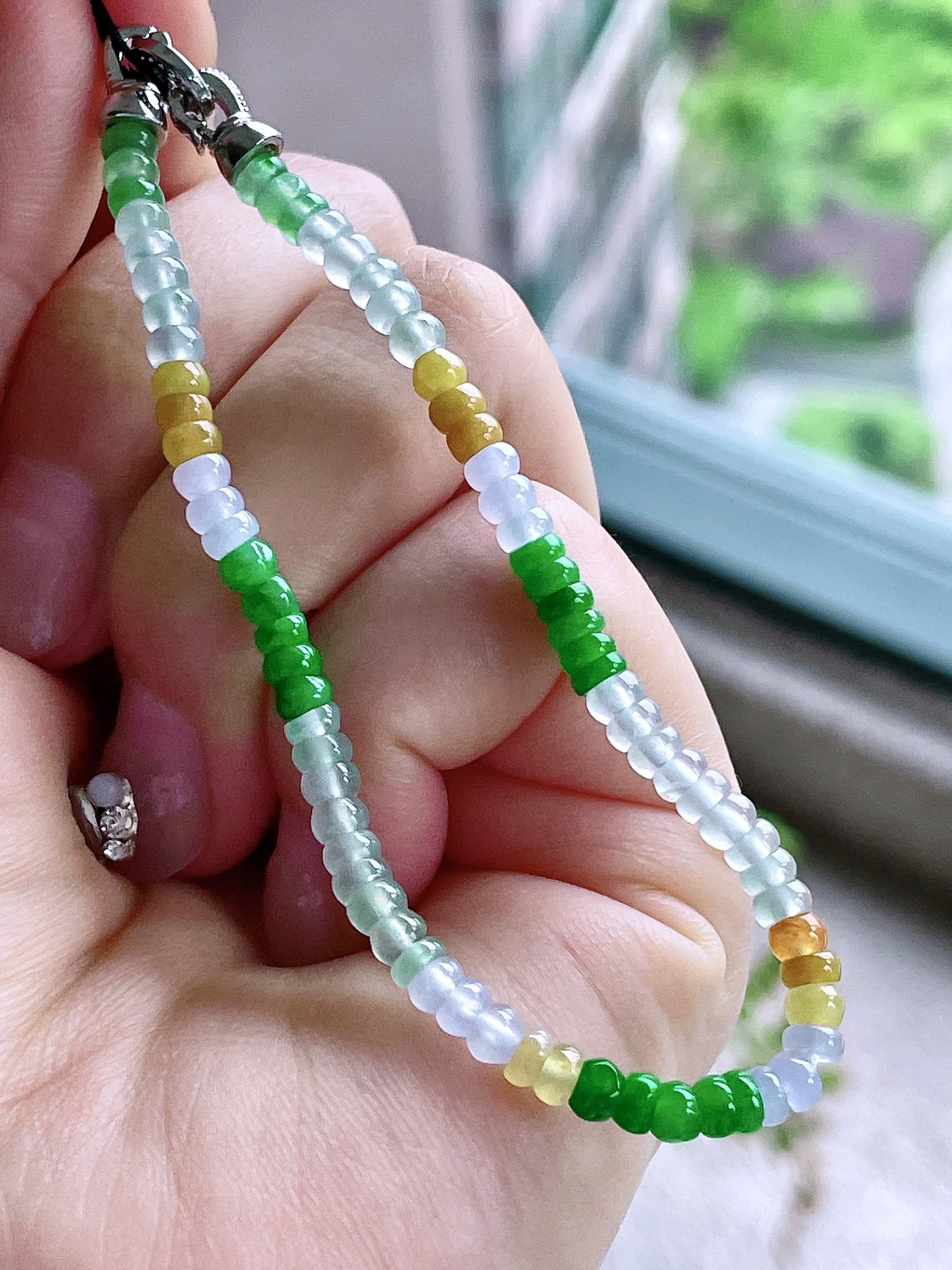 冰多宝手串算盘珠珠子手串，性比高，4/2.3mm，7.2克