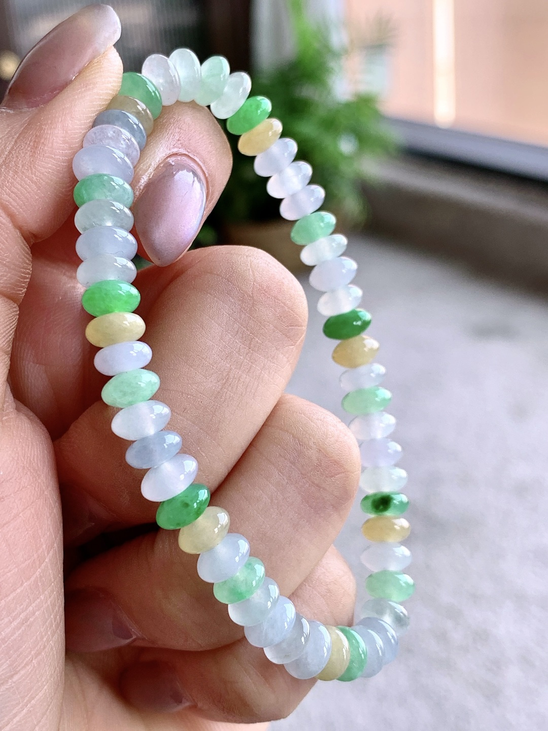 ️冰多宝手串算盘珠手串，缅甸，性比高，6.5mm-2.6mm，14克