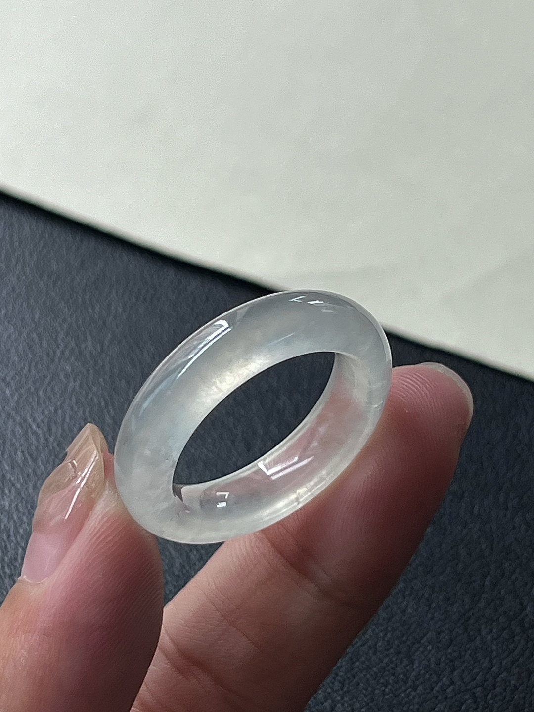 指环，冰润水透，种老细腻起荧，19.1/6.1/4.4，asd6425