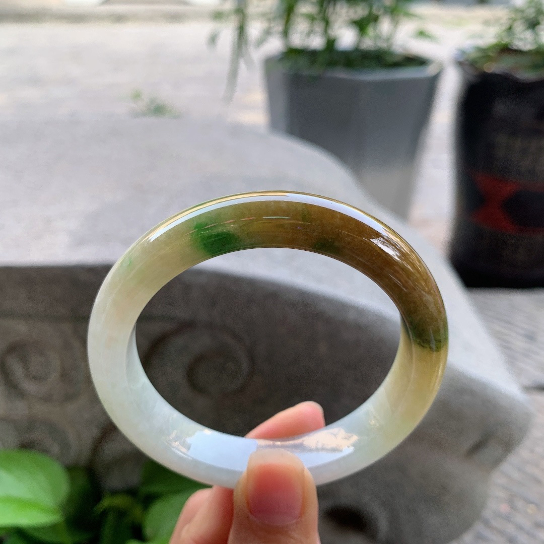 圈口57.2-12.3-8.6 【双彩正圈手镯】正圈57 58可戴