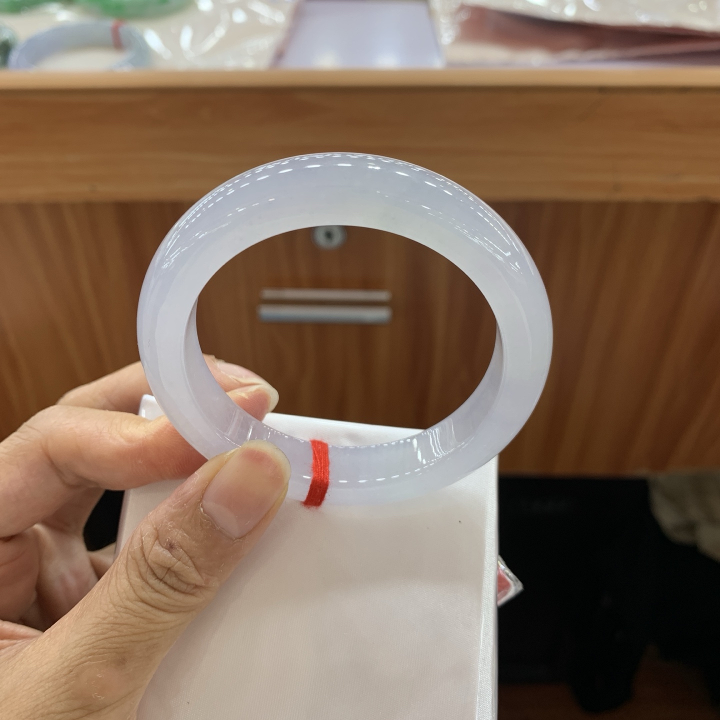 0828DKM 51.3-12.9-8.1 冰正圈翡翠手镯