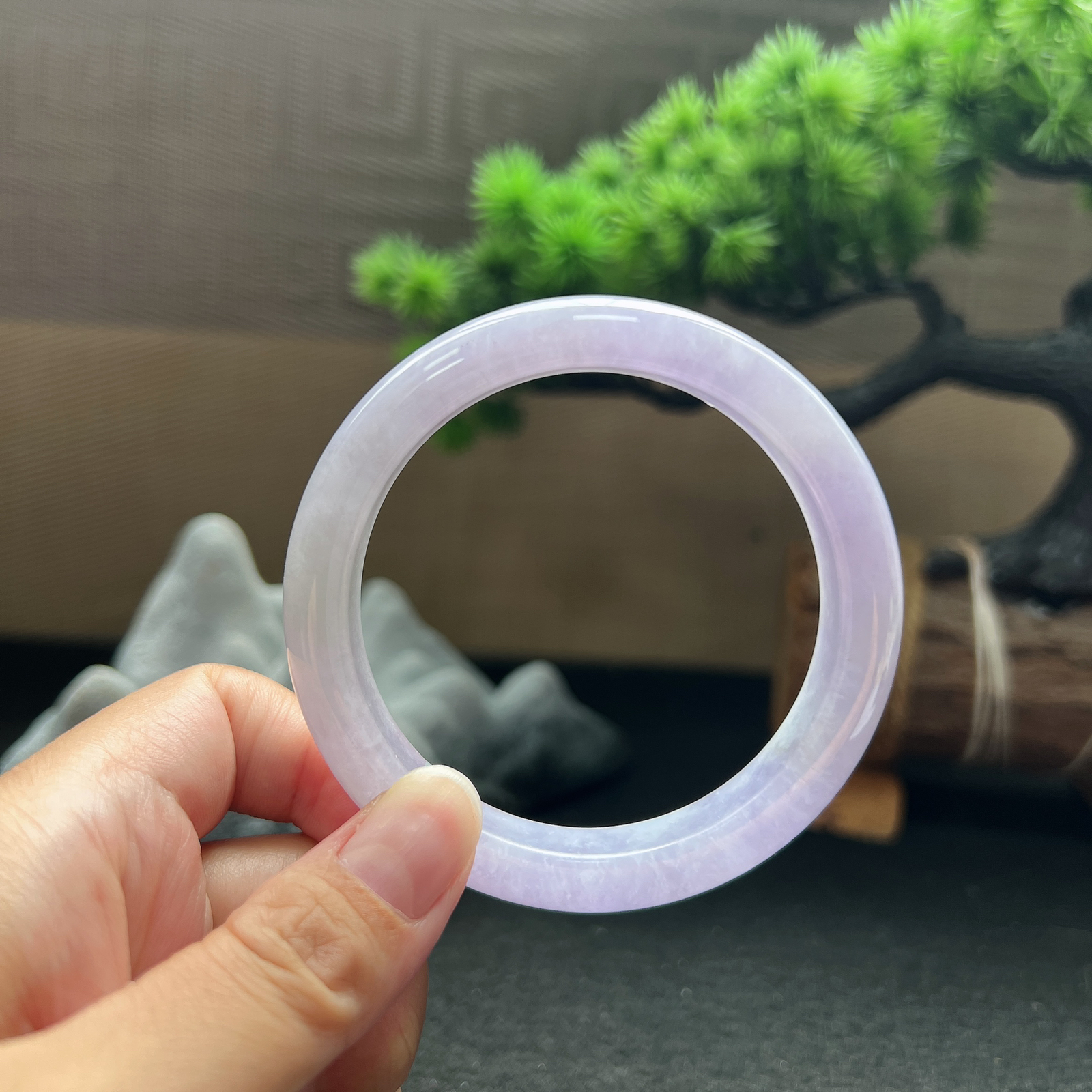 【超低放漏】56.5圈口正圈紫罗兰