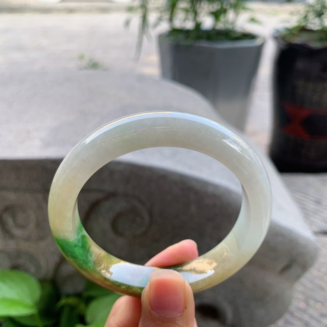 圈口57.2-12.3-8.6 【双彩正圈手镯】正圈57 58可戴