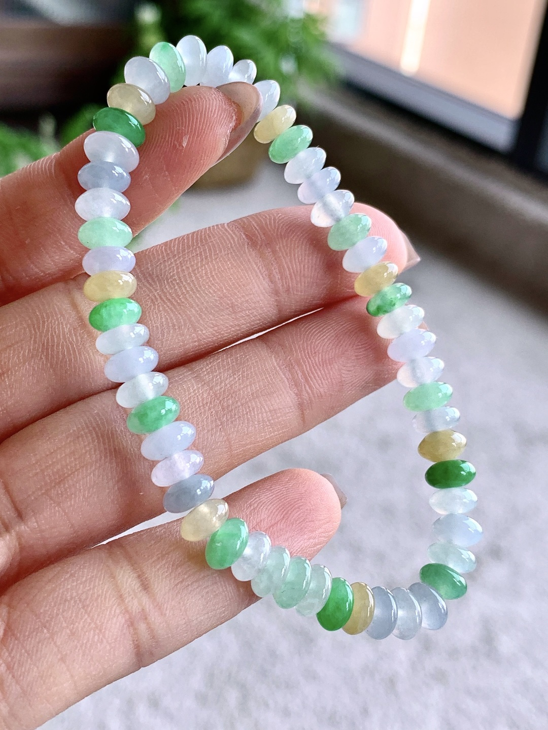 ️冰多宝手串算盘珠手串，缅甸，性比高，6.5mm-2.6mm，14克