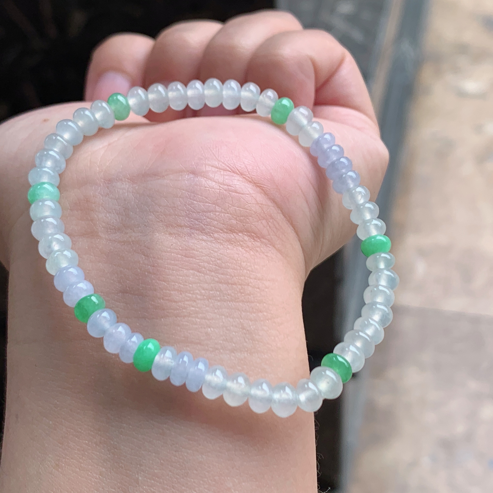 冰种算盘珠手串