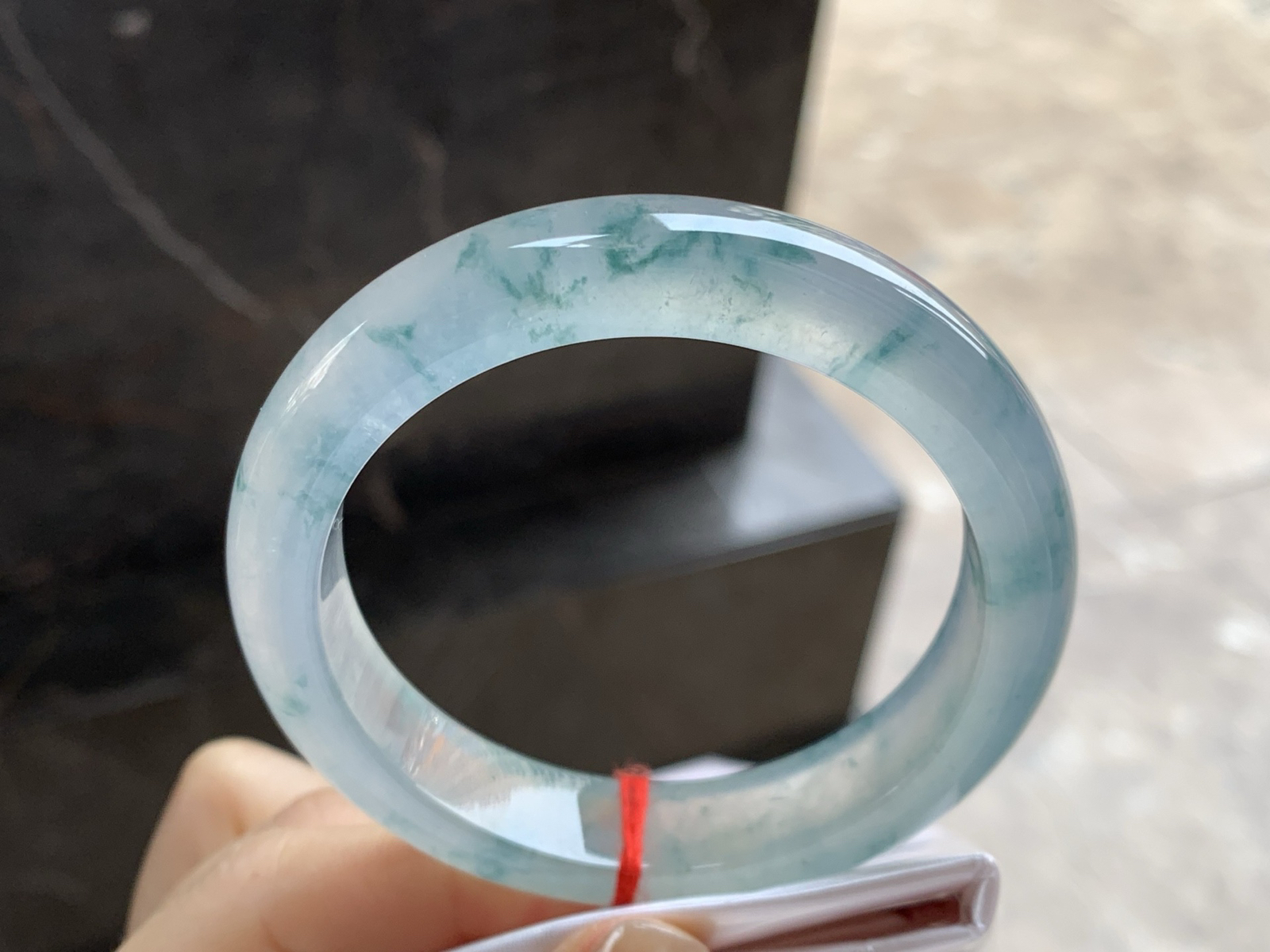 55-12.4-8.6

冰种飘花手镯^_^冰味十足～飘花灵动飘逸