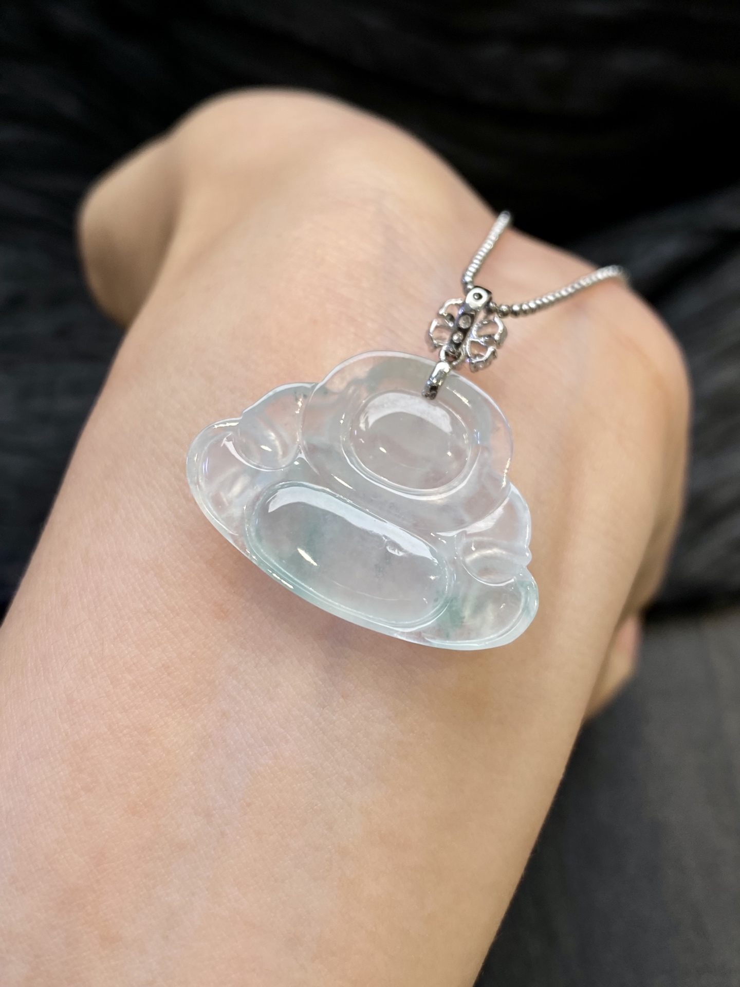 🤍·冰飘花佛公吊坠·金，整·29.9/31.4/5.9mm，裸·22.7/31.4/5.9mm