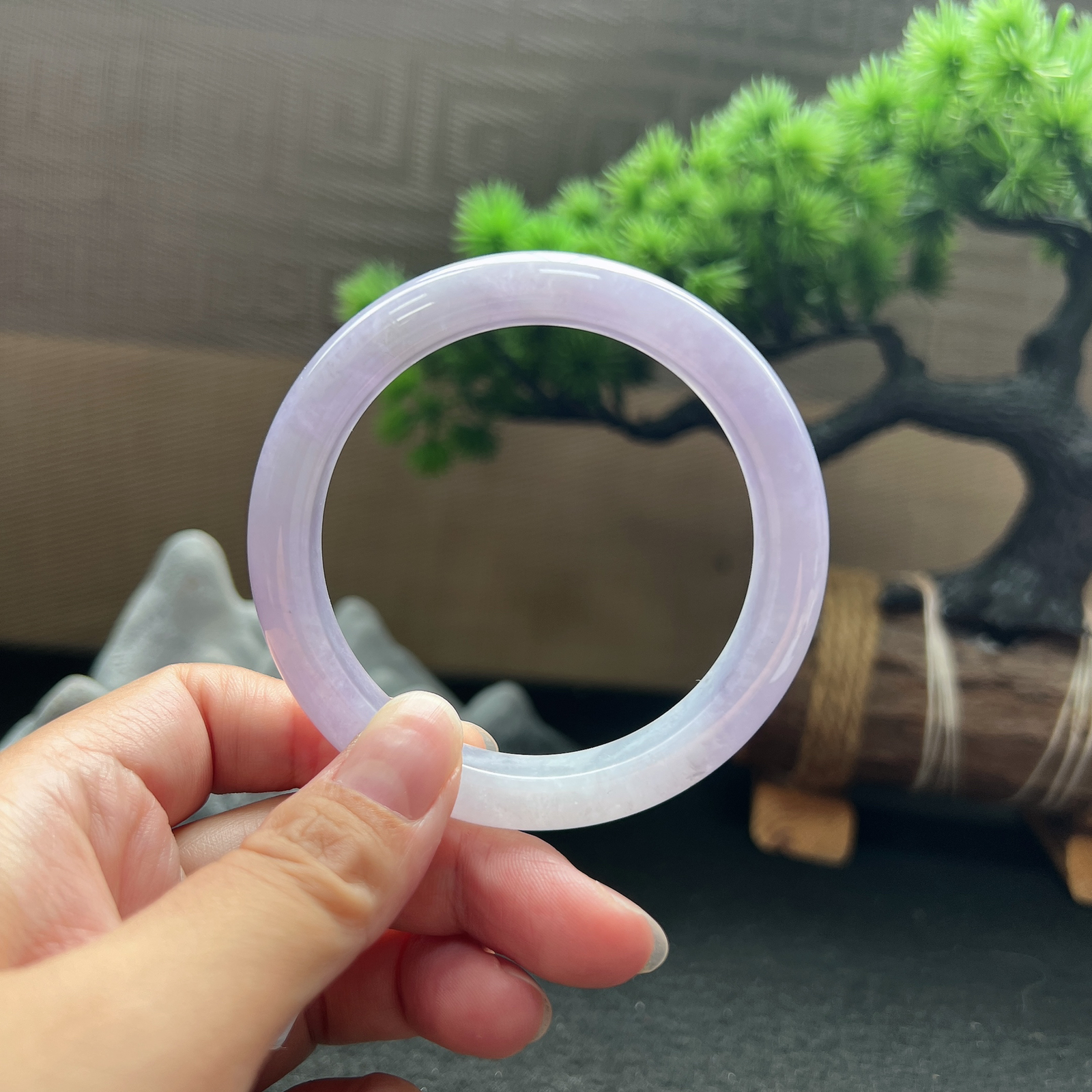 【超低放漏】56.5圈口正圈紫罗兰