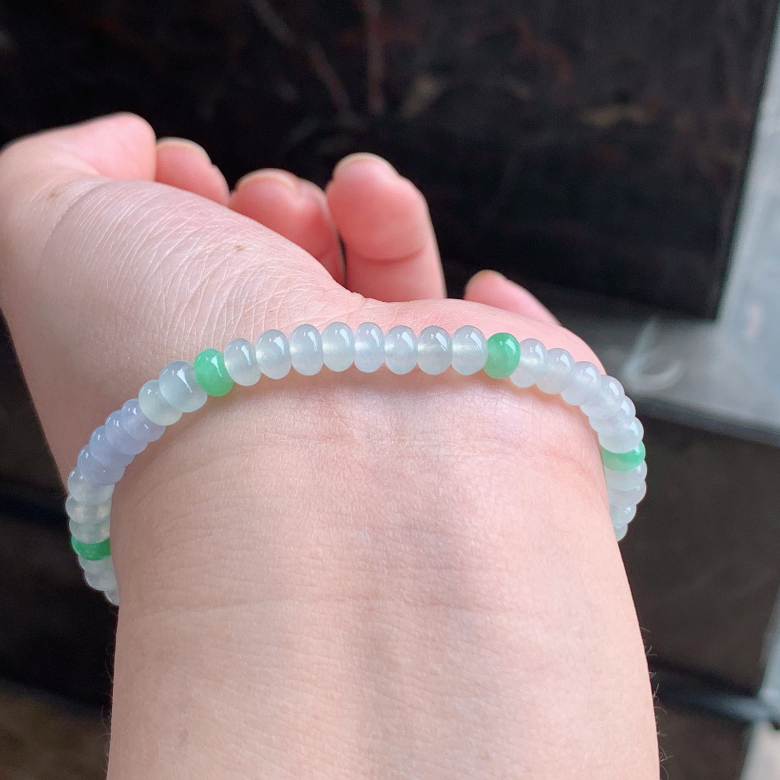 冰种算盘珠手串