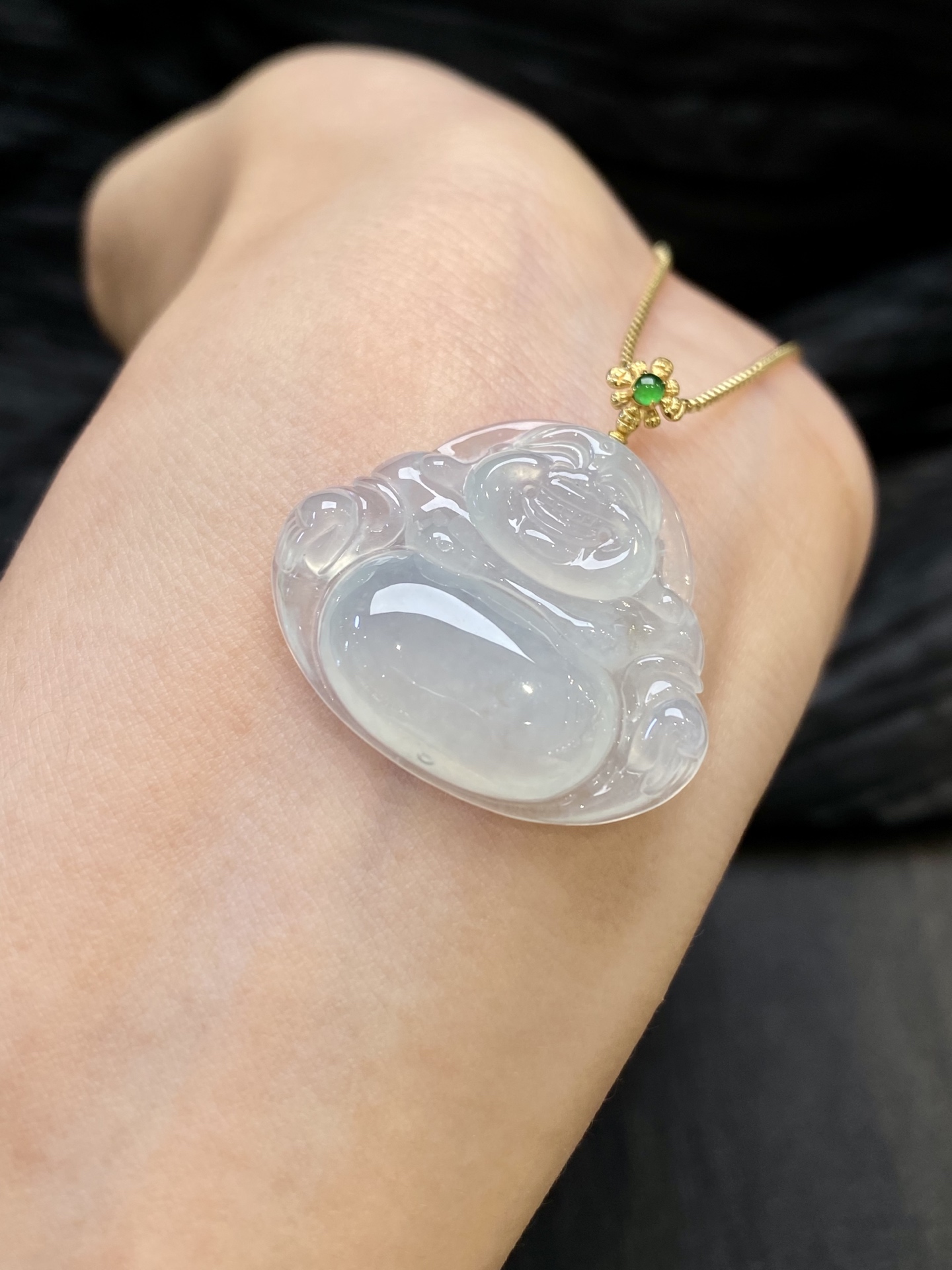 冰佛公吊坠·金，整·31-29.7-5.8mm，裸·24.8-29.7-5.8mm