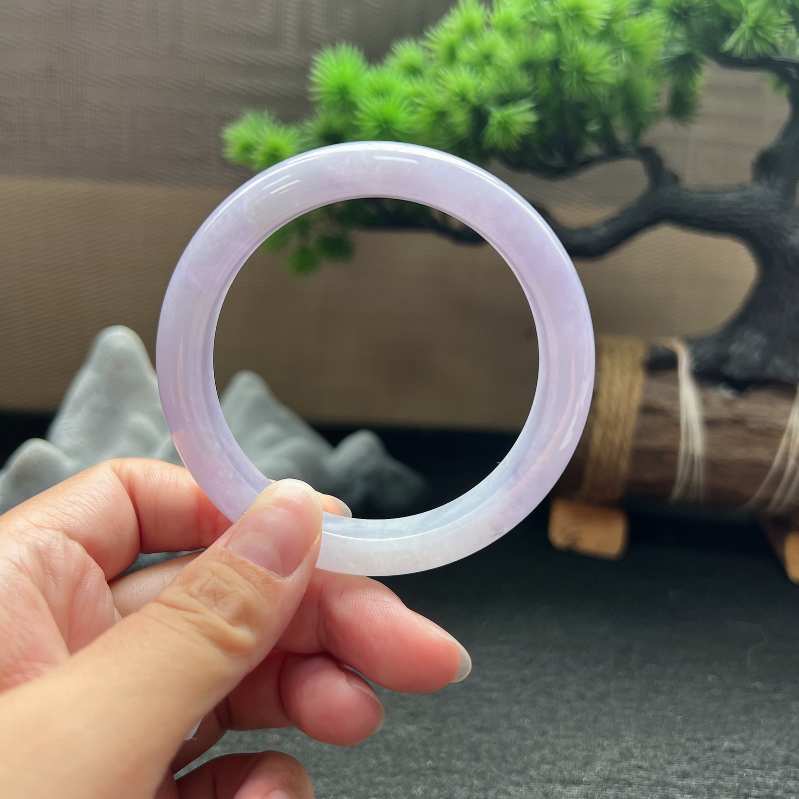 【超低放漏】56.5圈口正圈紫罗兰