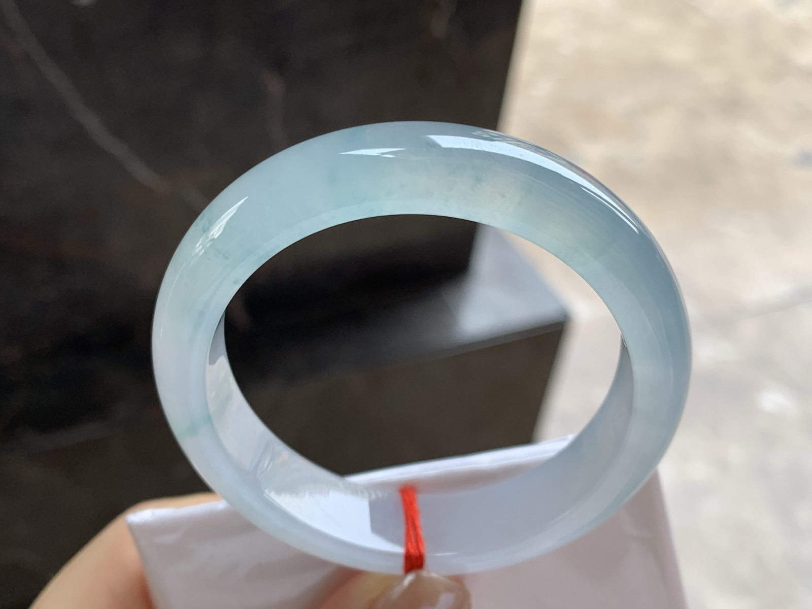 50.5-12.5-7.8

冰种飘花小圈口手镯^_^冰味十足～精品小圈口