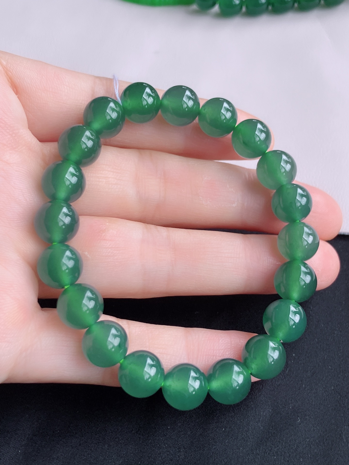 ️，冰蓝水手串，晶莹剔透。尺寸10，自然光实拍