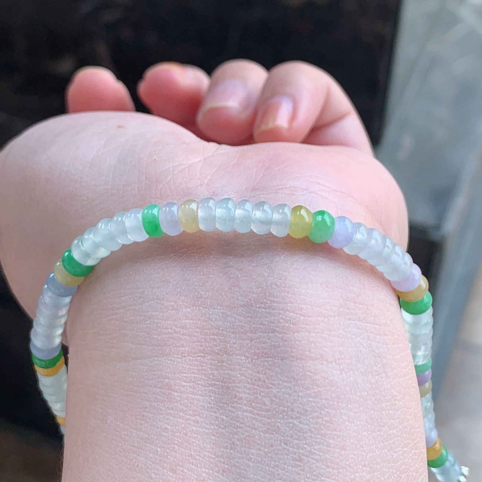 多彩算盘珠手串