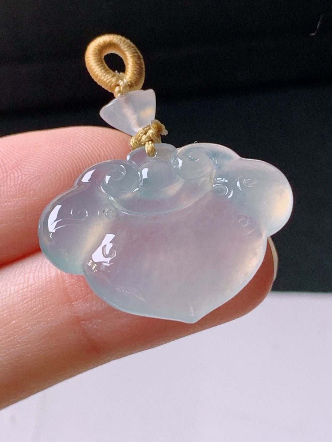 ️ 冰种如意，无裂通透起光，裸石21.9/28.1/4.7